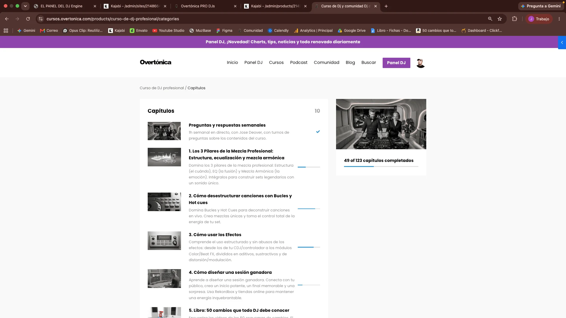 Estructura de Capítulos