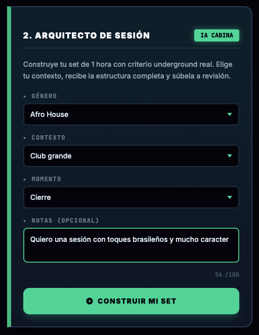 Arquitecto de Sesión