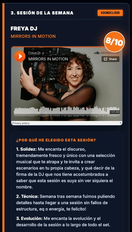 Review de Sesión de la Semana