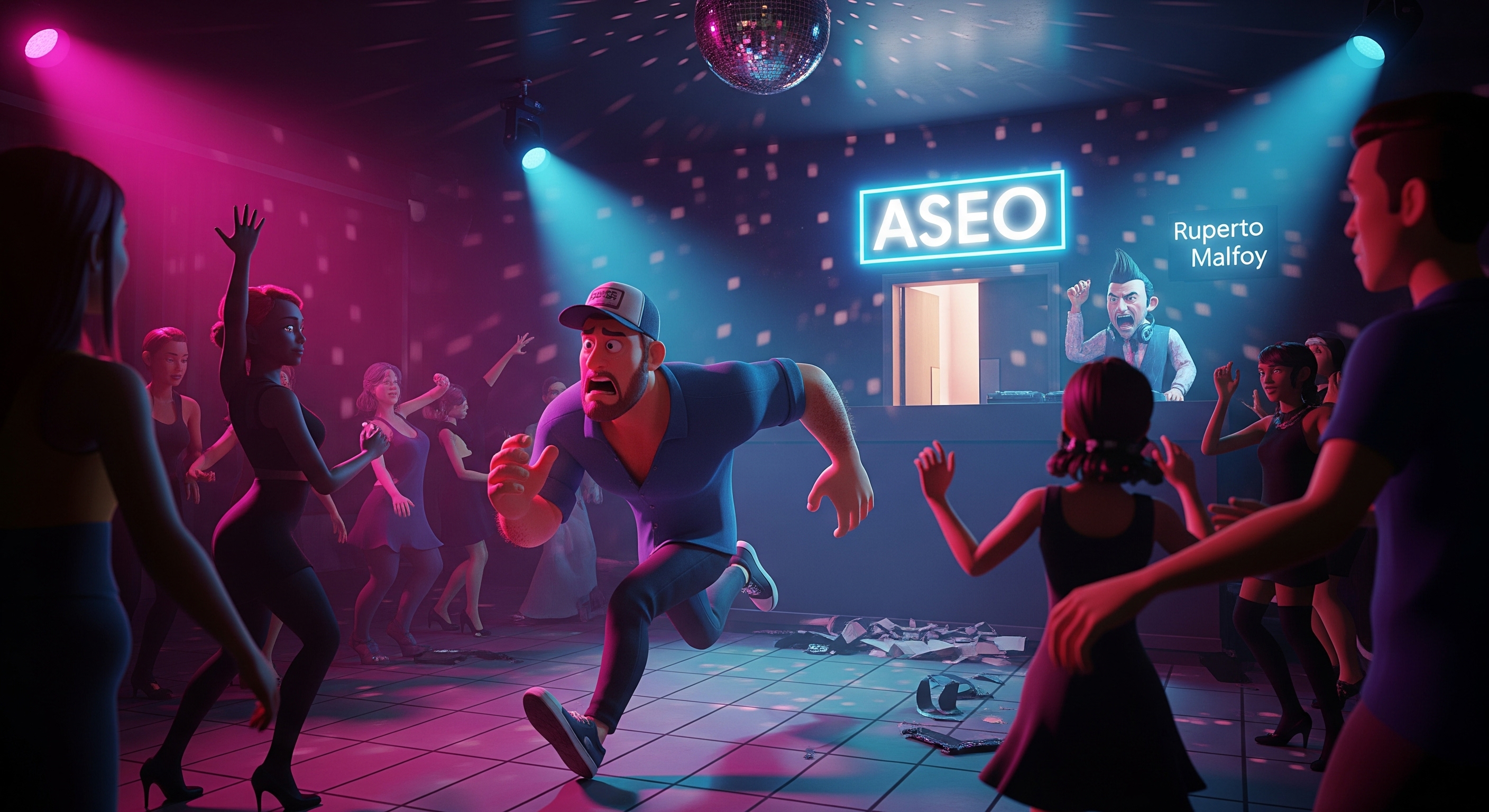 Videojuego DJ va al Aseo de Overtonica